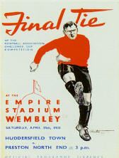 fa cup final 1938: Preston North End team poster 1938