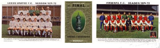 fa cup final 1972: Leeds United team poster 1972