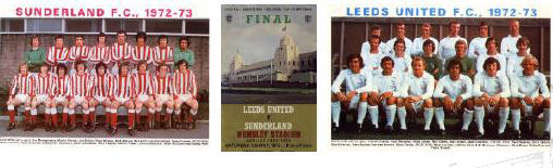 fa cup final 1973: Sunderland team poster 1973