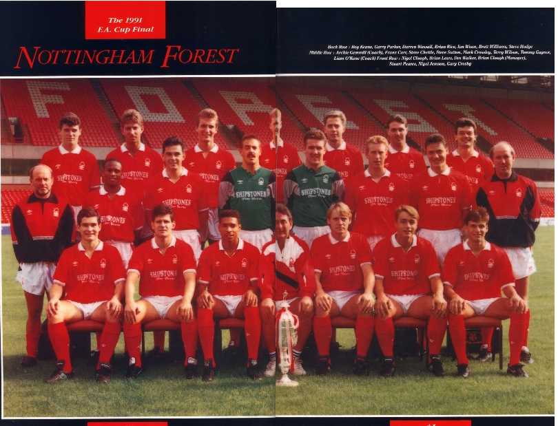 FA Cup Final 1991: Tottenham Team