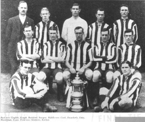 FA Cup Final 1915: Photo showing winners Sheffield United