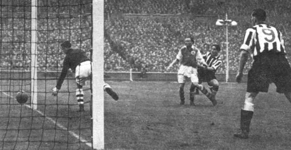 FA Cup 1952 Final: Match Action: Goal by Newcastle